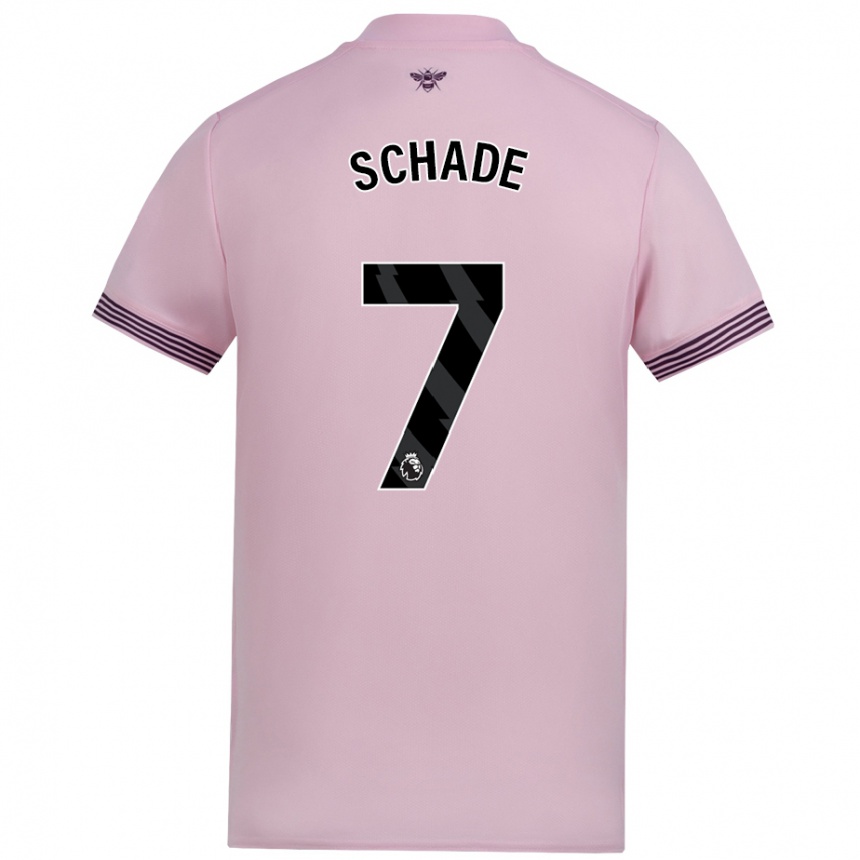 Kids Football Kevin Schade #7 Pink Away Jersey 2024/25 T-Shirt Canada