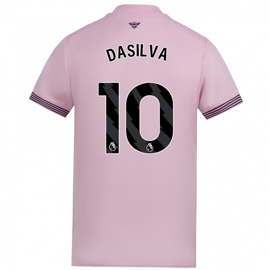 Kids Football Josh Dasilva #10 Pink Away Jersey 2024/25 T-Shirt Canada