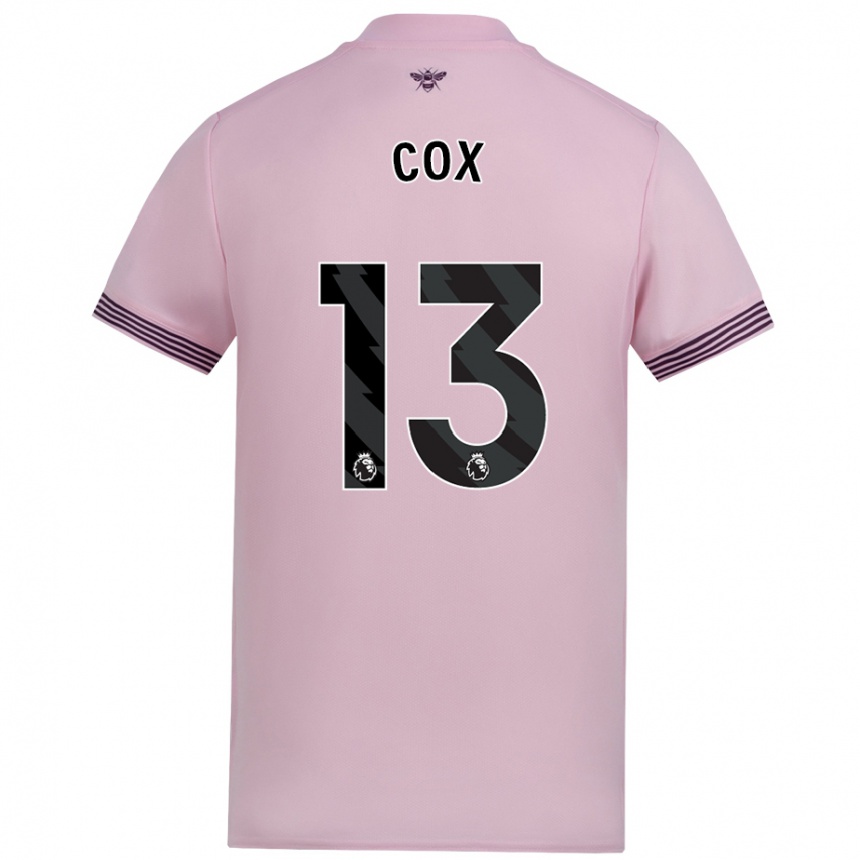 Kids Football Matthew Cox #13 Pink Away Jersey 2024/25 T-Shirt Canada