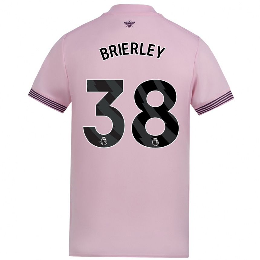 Kids Football Ethan Brierley #38 Pink Away Jersey 2024/25 T-Shirt Canada