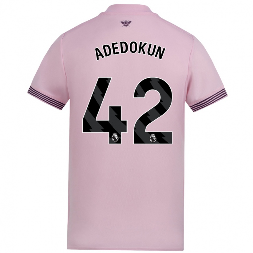 Kids Football Val Adedokun #42 Pink Away Jersey 2024/25 T-Shirt Canada