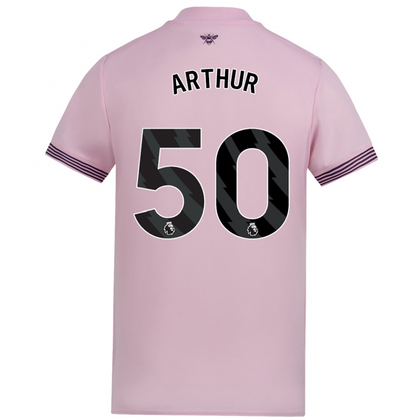 Kids Football Benjamin Arthur #50 Pink Away Jersey 2024/25 T-Shirt Canada