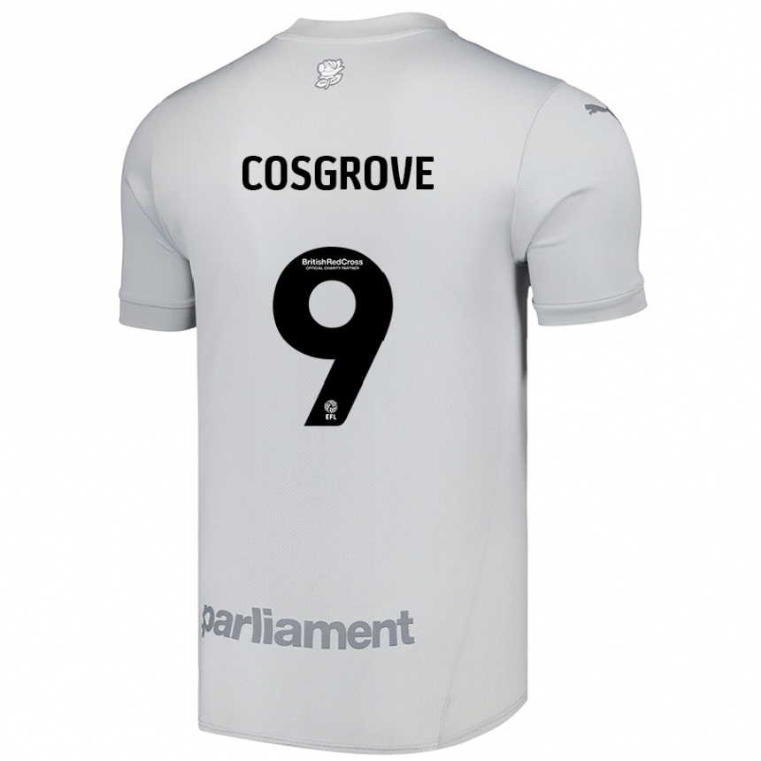 Kids Football Sam Cosgrove #9 Silver Gray Away Jersey 2024/25 T-Shirt Canada