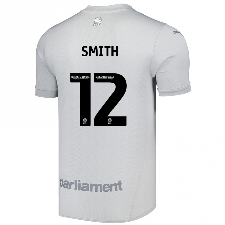 Kids Football Jackson Smith #12 Silver Gray Away Jersey 2024/25 T-Shirt Canada