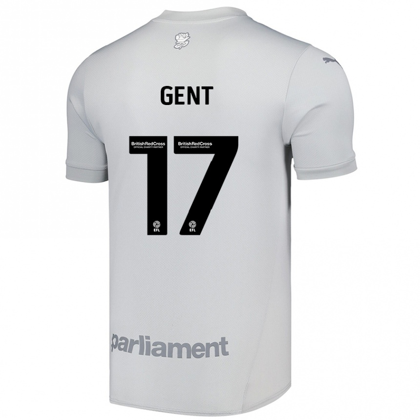 Kids Football Georgie Gent #17 Silver Gray Away Jersey 2024/25 T-Shirt Canada