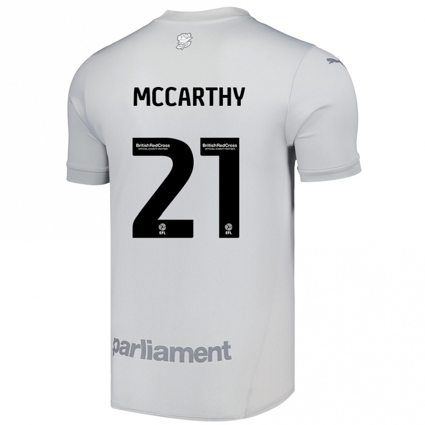 Kids Football Conor Mccarthy #21 Silver Gray Away Jersey 2024/25 T-Shirt Canada