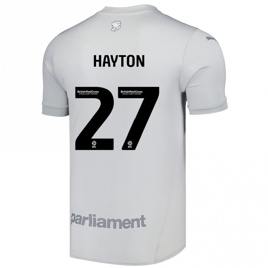 Kids Football Adam Hayton #27 Silver Gray Away Jersey 2024/25 T-Shirt Canada