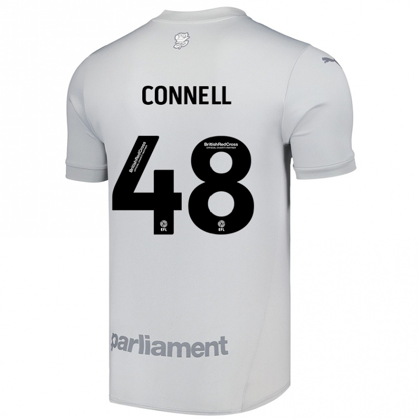 Kids Football Luca Connell #48 Silver Gray Away Jersey 2024/25 T-Shirt Canada