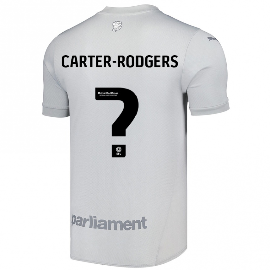 Kids Football Trent Carter-Rodgers #0 Silver Gray Away Jersey 2024/25 T-Shirt Canada