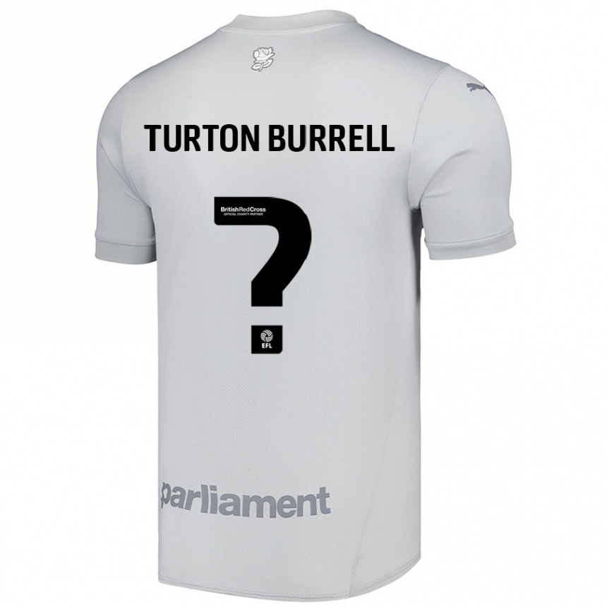 Kids Football Melissa Turton-Burrell #0 Silver Gray Away Jersey 2024/25 T-Shirt Canada