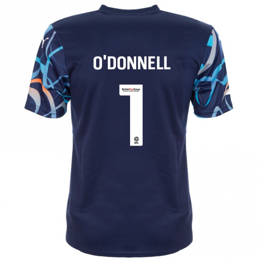 Kids Football Richard O'donnell #1 Navy Blue Away Jersey 2024/25 T-Shirt Canada