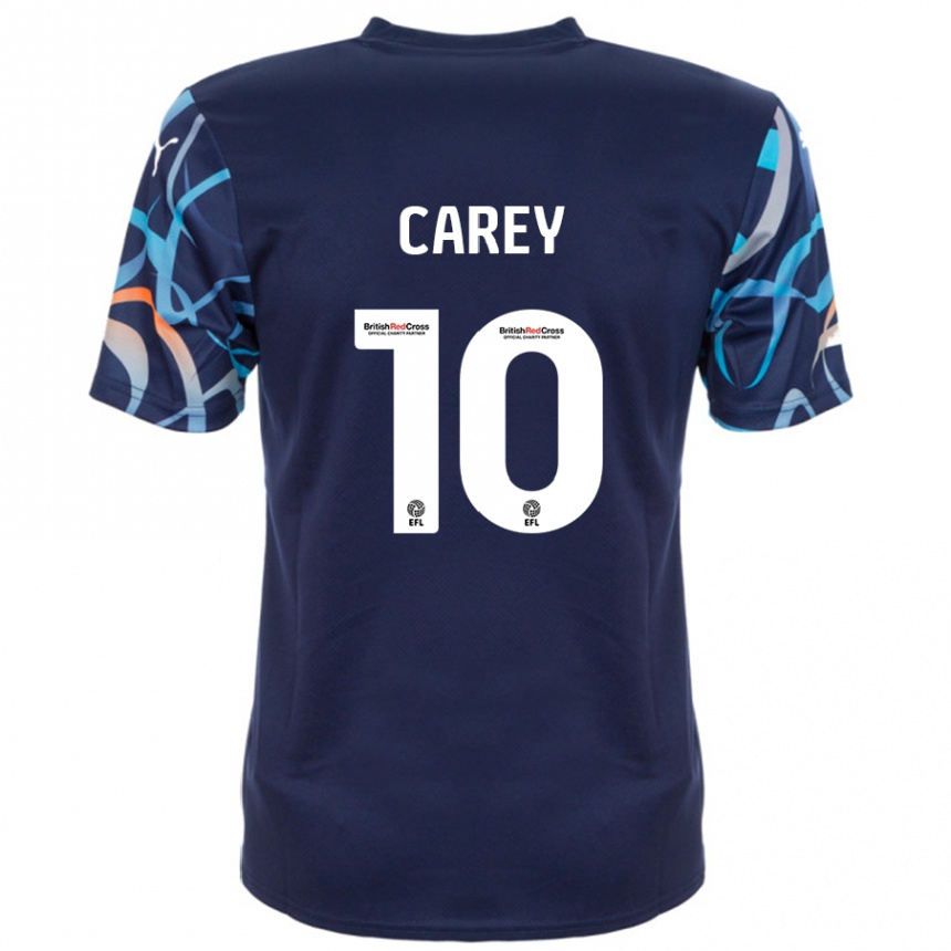 Kids Football Sonny Carey #10 Navy Blue Away Jersey 2024/25 T-Shirt Canada