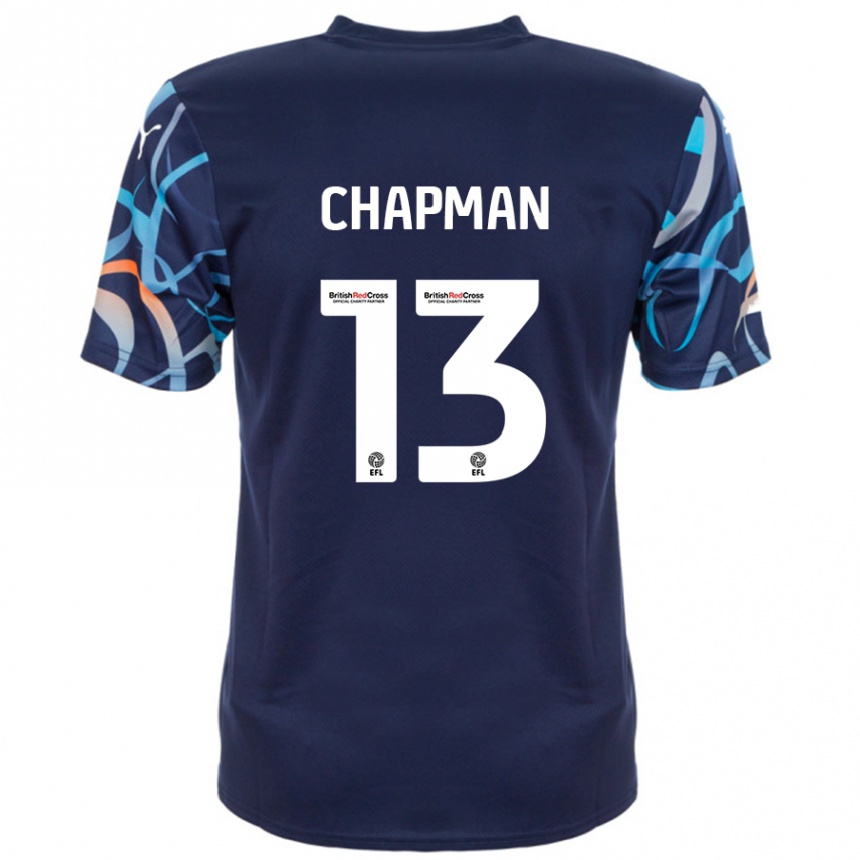 Kids Football Mackenzie Chapman #13 Navy Blue Away Jersey 2024/25 T-Shirt Canada