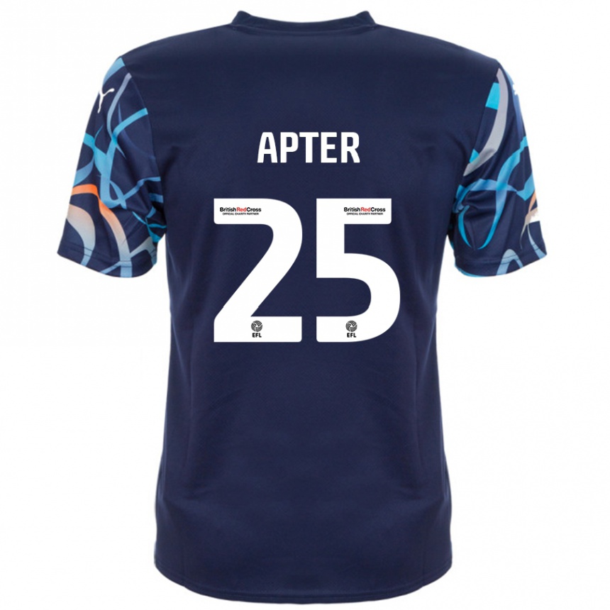 Kids Football Rob Apter #25 Navy Blue Away Jersey 2024/25 T-Shirt Canada