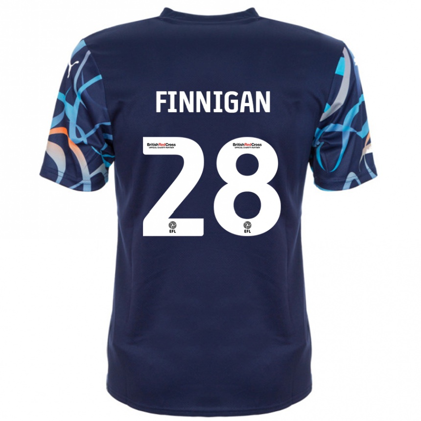 Kids Football Ryan Finnigan #28 Navy Blue Away Jersey 2024/25 T-Shirt Canada