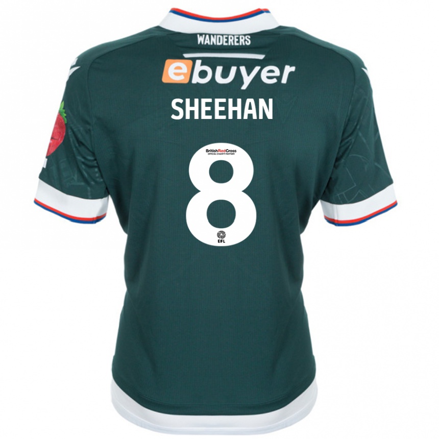 Enfant Football Maillot Josh Sheehan #8 Vert Foncé Tenues Extérieur 2024/25 Canada