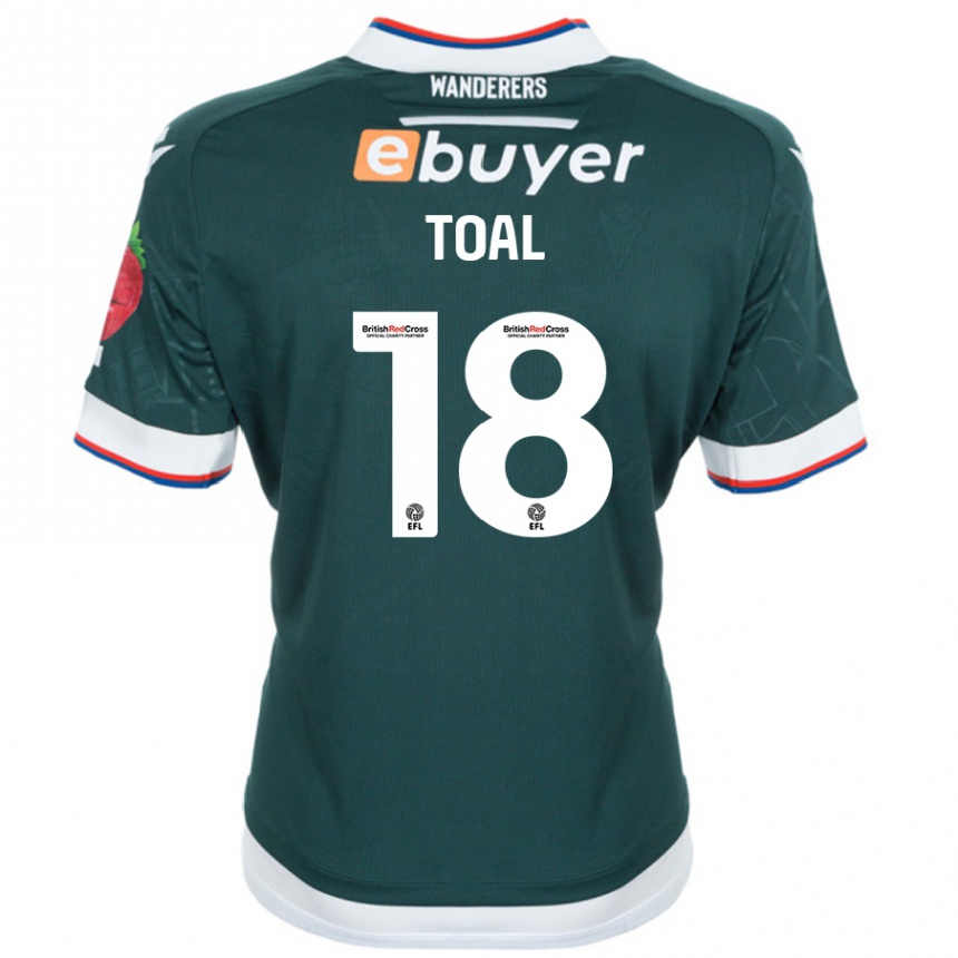 Enfant Football Maillot Eoin Toal #18 Vert Foncé Tenues Extérieur 2024/25 Canada