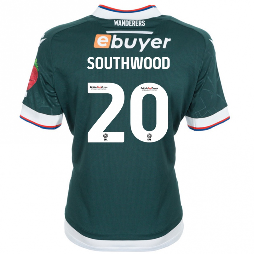 Enfant Football Maillot Luke Southwood #20 Vert Foncé Tenues Extérieur 2024/25 Canada