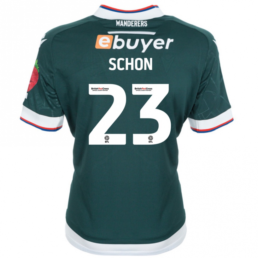 Enfant Football Maillot Szabolcs Schön #23 Vert Foncé Tenues Extérieur 2024/25 Canada