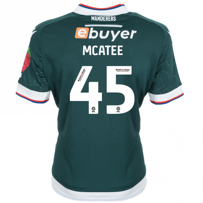 Enfant Football Maillot John Mcatee #45 Vert Foncé Tenues Extérieur 2024/25 Canada