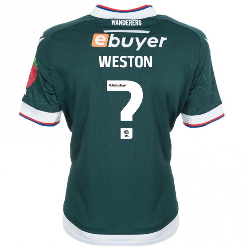 Enfant Football Maillot Ajay Weston #0 Vert Foncé Tenues Extérieur 2024/25 Canada