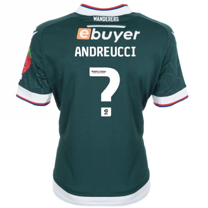 Enfant Football Maillot Ben Andreucci #0 Vert Foncé Tenues Extérieur 2024/25 Canada