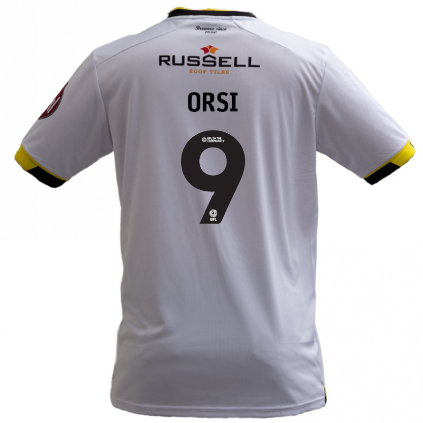 Kids Football Danilo Orsi #9 White Away Jersey 2024/25 T-Shirt Canada