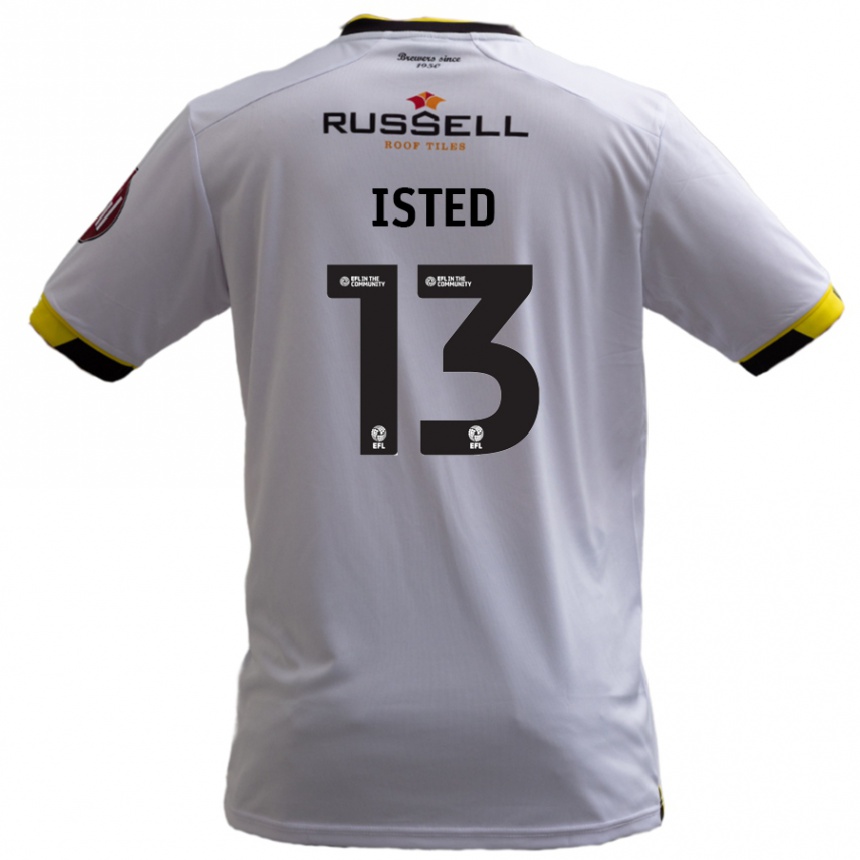 Kids Football Harry Isted #13 White Away Jersey 2024/25 T-Shirt Canada