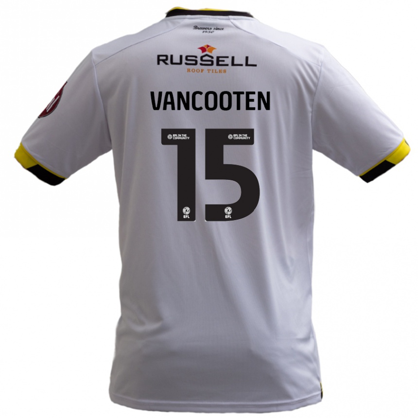 Kids Football Terence Vancooten #15 White Away Jersey 2024/25 T-Shirt Canada