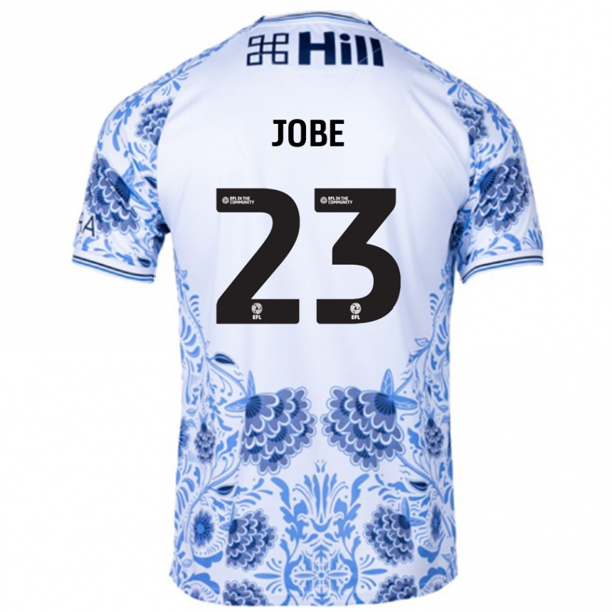 Kids Football Mamadou Jobe #23 White Blue Away Jersey 2024/25 T-Shirt Canada