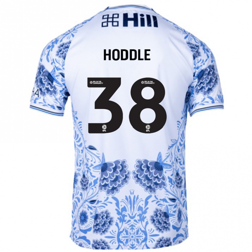 Kids Football George Hoddle #38 White Blue Away Jersey 2024/25 T-Shirt Canada