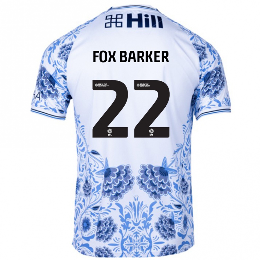 Kids Football Mistie Fox-Barker #22 White Blue Away Jersey 2024/25 T-Shirt Canada