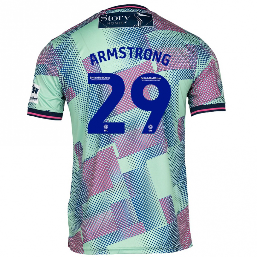 Kids Football Luke Armstrong #29 Green Away Jersey 2024/25 T-Shirt Canada