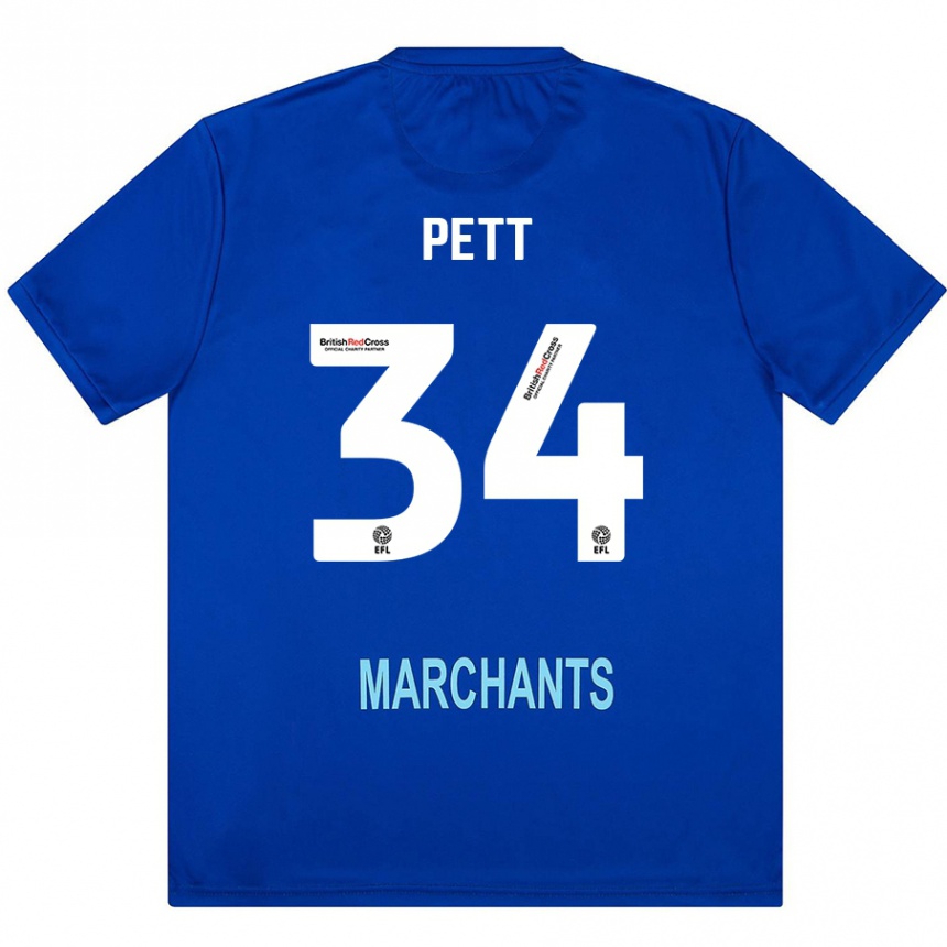 Enfant Football Maillot Tom Pett #34 Vert Tenues Extérieur 2024/25 Canada