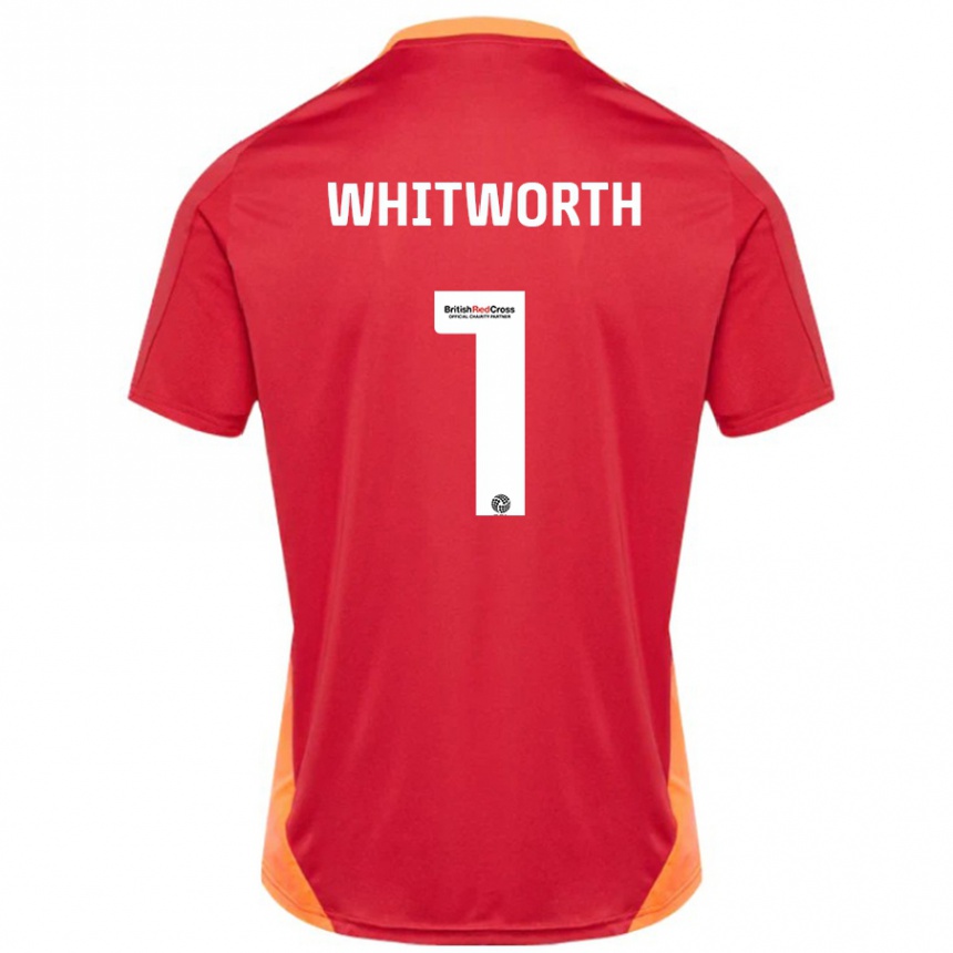 Kids Football Joe Whitworth #1 Blue Off White Away Jersey 2024/25 T-Shirt Canada