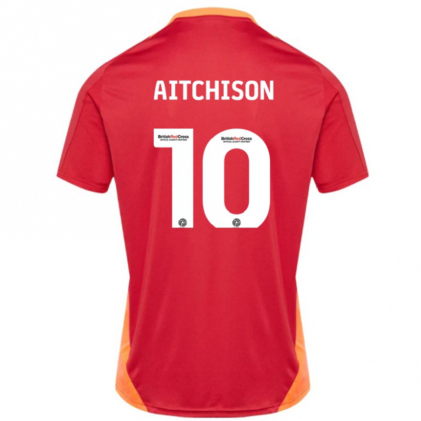 Kids Football Jack Aitchison #10 Blue Off White Away Jersey 2024/25 T-Shirt Canada