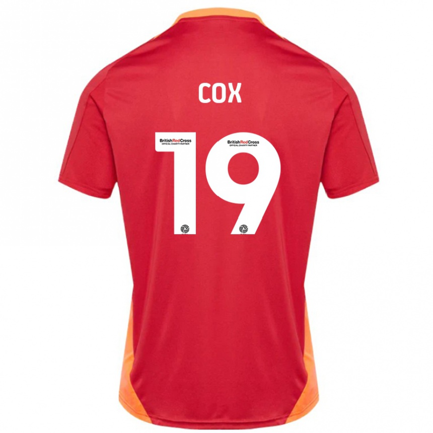 Kids Football Sonny Cox #19 Blue Off White Away Jersey 2024/25 T-Shirt Canada