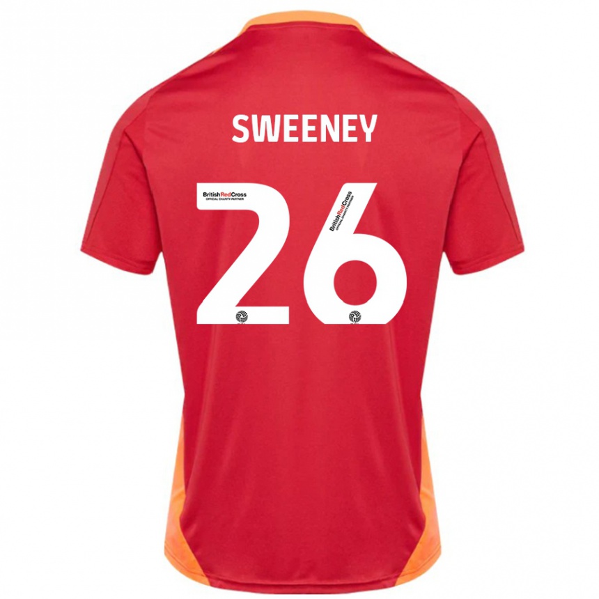 Kids Football Pierce Sweeney #26 Blue Off White Away Jersey 2024/25 T-Shirt Canada