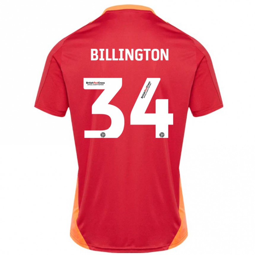 Kids Football Gabe Billington #34 Blue Off White Away Jersey 2024/25 T-Shirt Canada