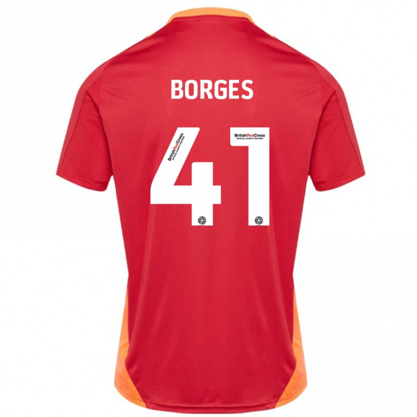 Kids Football Pedro Borges #41 Blue Off White Away Jersey 2024/25 T-Shirt Canada