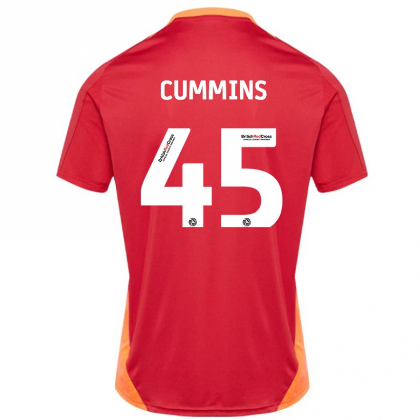 Kids Football Charlie Cummins #45 Blue Off White Away Jersey 2024/25 T-Shirt Canada