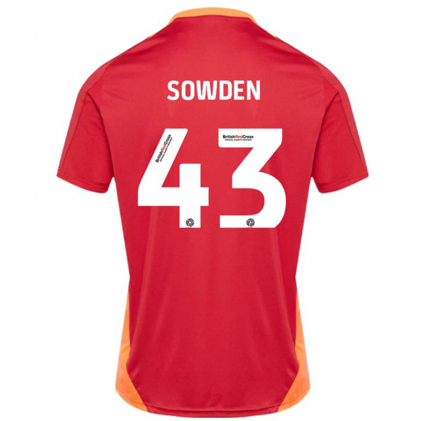 Kids Football Andrew Sowden #43 Blue Off White Away Jersey 2024/25 T-Shirt Canada