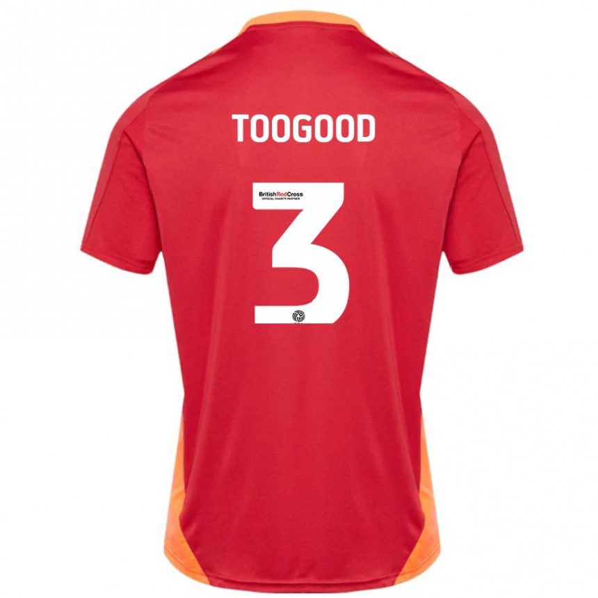 Kids Football Emily Toogood #3 Blue Off White Away Jersey 2024/25 T-Shirt Canada