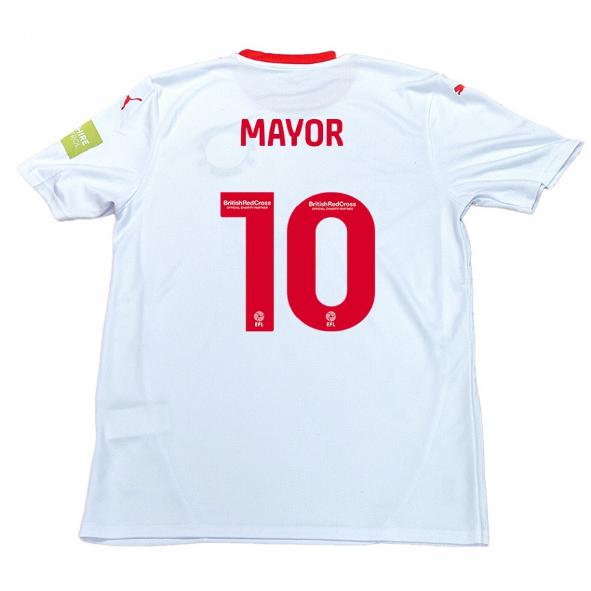 Kids Football Danny Mayor #10 White Away Jersey 2024/25 T-Shirt Canada