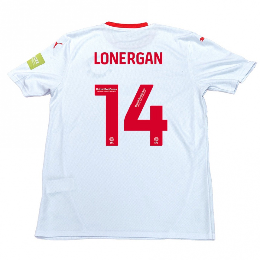 Kids Football Tommy Lonergan #14 White Away Jersey 2024/25 T-Shirt Canada