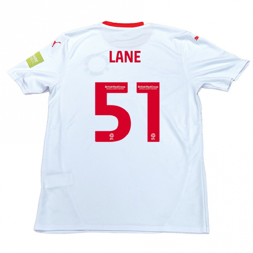 Kids Football Mikey Lane #51 White Away Jersey 2024/25 T-Shirt Canada