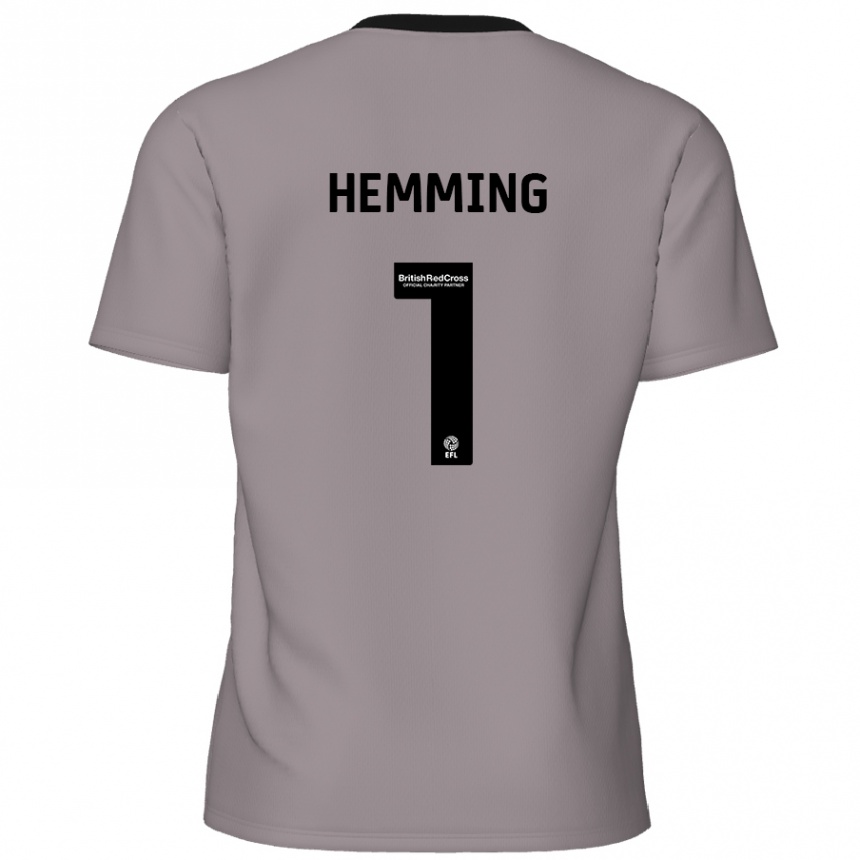 Enfant Football Maillot Zach Hemming #1 Gris Tenues Extérieur 2024/25 Canada