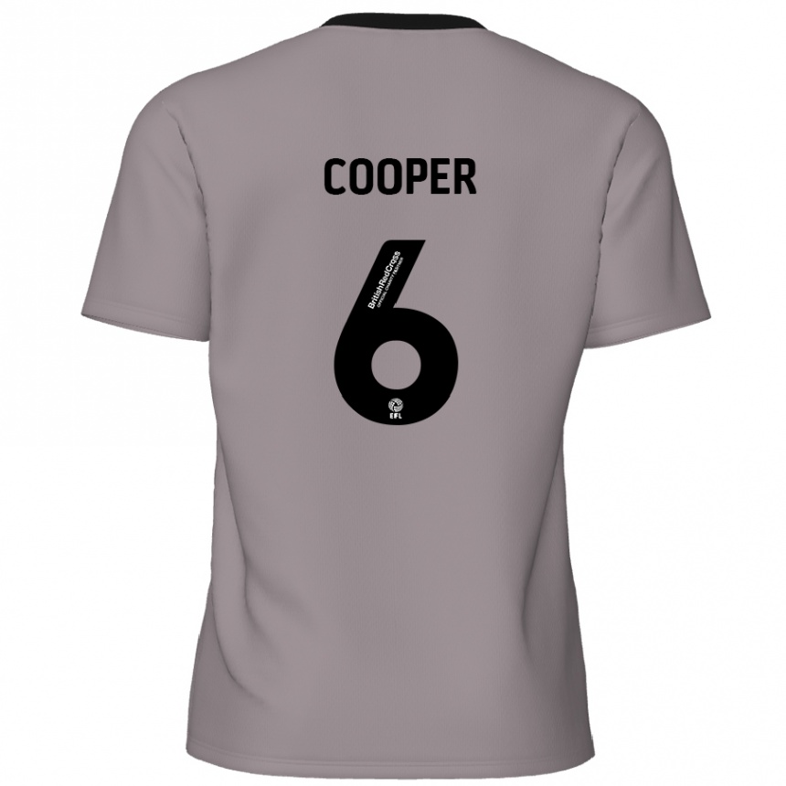 Enfant Football Maillot Brandon Cooper #6 Gris Tenues Extérieur 2024/25 Canada