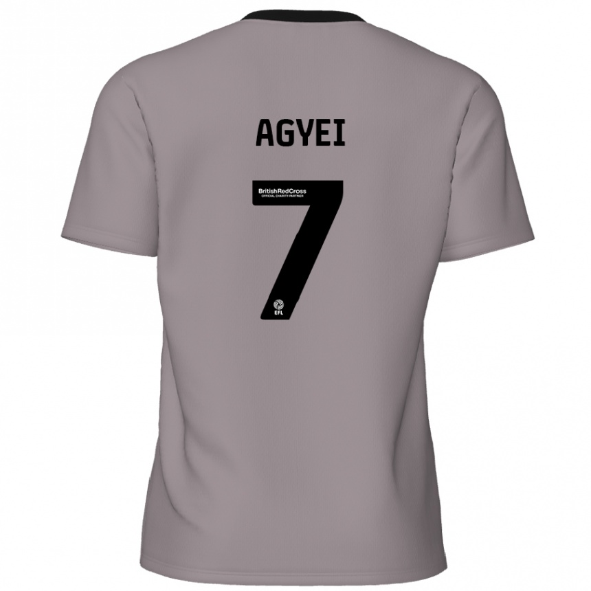 Enfant Football Maillot Dan Agyei #7 Gris Tenues Extérieur 2024/25 Canada