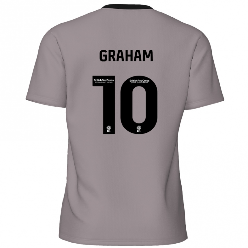 Enfant Football Maillot Jordan Graham #10 Gris Tenues Extérieur 2024/25 Canada